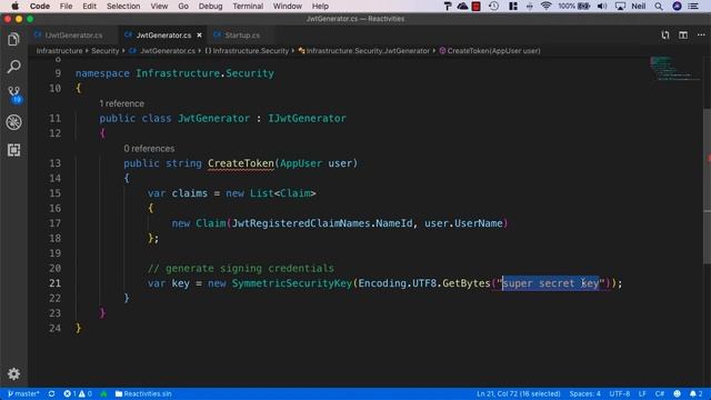 13 Generating a JWT Token смотреть онлайн