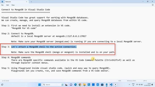 How To Connect MongoDB Database In Visual Studio Code || VS Code Tutorial For Beginners