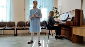 Стрельникова Ярослава, 12 лет. Дж. Перголези, Концерт Соль мажор для флейты 1 часть.