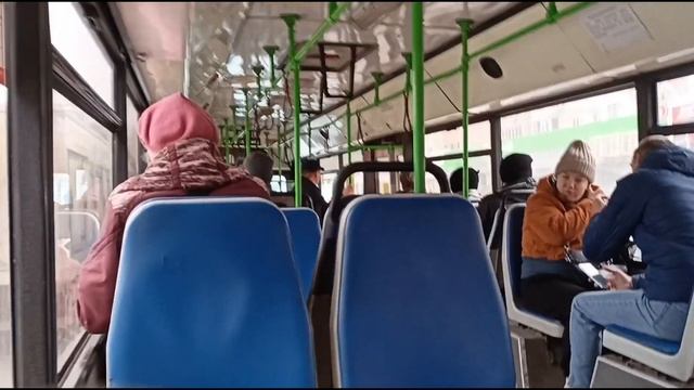 Поездка на автобусе МАЗ 107.066 б/н 0626 маршрут 6 смотреть онлайн