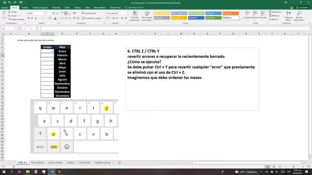 06 Excel. Función Ctrl+z y Ctrl+y смотреть онлайн