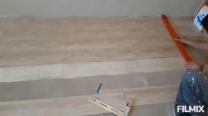 Поклеили  паркет линолеум своими руками