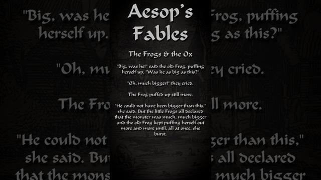 Aesop's Fables | The Frogs & The Ox