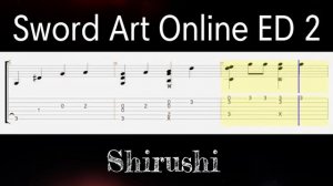 SAO - SHIRUSHI - Fingerstyle tab [arr Eddie Van Der Meer]