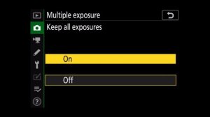 Nikon Z50 How to shoot multiple exposures