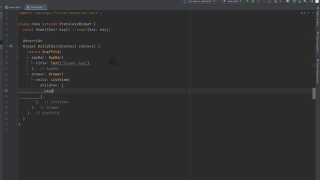 Drawer Navigation in Flutter |  Easy Flutter Tutorials with Dart  | Android Studio