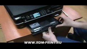 СНПЧ на принтере Epson TX700W test 1 (тестовый запуск)