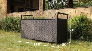 Сундук из искусственного ротанга "Корфу"