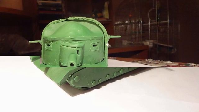 Сделал из пластилина сверхтяжёлый британский танк Летающий Слон (Flying Elephant) смотреть онлайн