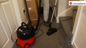 Numatic Henry Plus Vacuum Cleaner Vacuuming the Hallway Demonstration