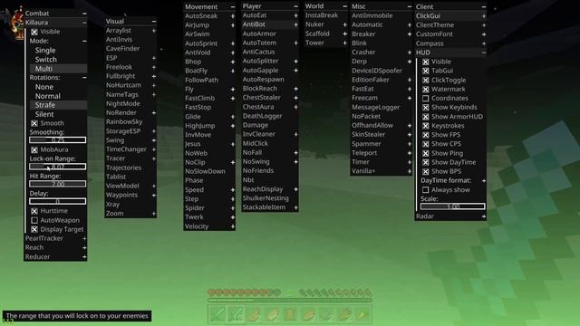 Borion 1.20.30 - Minecraft Bedrock Edition - MC Utility Mod - Hacked Client 1.20.30 смотреть онлайн