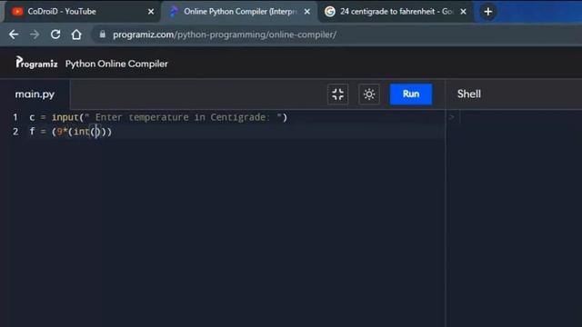 How to create temperature Converter App Using Python - #5thpythonproject