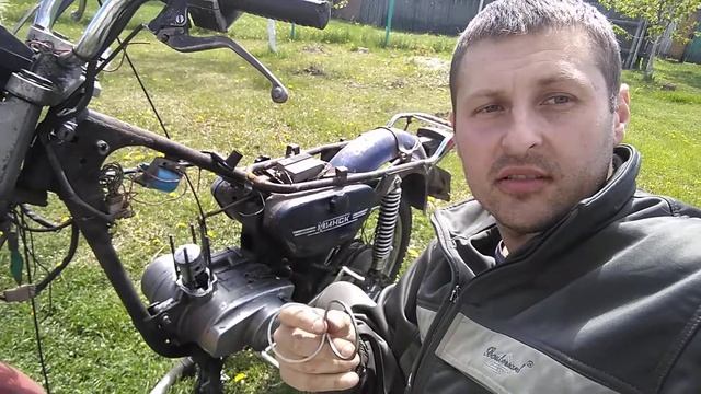 Меняю кольца в мотоцикле Минск смотреть онлайн