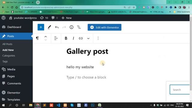 how to create a photo gallery in WordPress without a plugin | create image gallery in WordPress pos