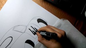 Как нарисовать Porsche 356 Coupe | How to draw Porsche 356 Coupe | Как нарисовать Порше 356 Купе