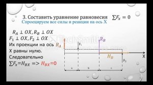 Определение реакций опор