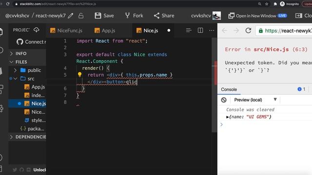 5. React event handling | onClick & bind | In Tamil
