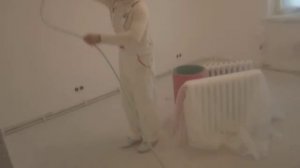 Покраска поверхности 2 слой (Краска латексная Alpina Premiumlatex 7 )