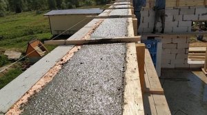 Армопояс в доме из газобетона. День 24 из 40.