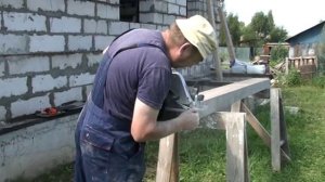 Торцевание бруса 100 * 200