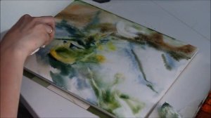 Акварель "по сырому" Wasserfarbe ''Alla Prima'' Watercolor flower painting