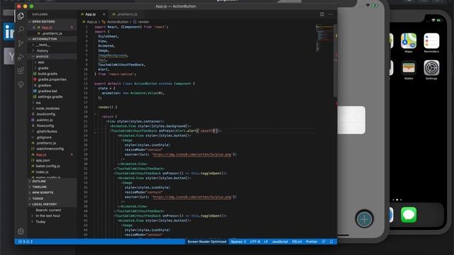 Floating Action Button with Animation react native (Full Custom from scratch) for IOS and Android смотреть онлайн