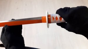 Катана из аниме "Клинок, рассекающий демонов" (Demon Slayer) Меч Канао Тсуюри (Kanao Tsuyuri)