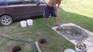 Веранда с навесом. Заливаем фундамент.