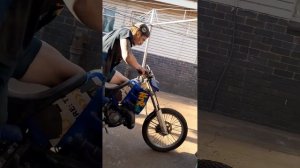 fresh 2001 suzuki ts200r first start in for 2023 (restoration project)