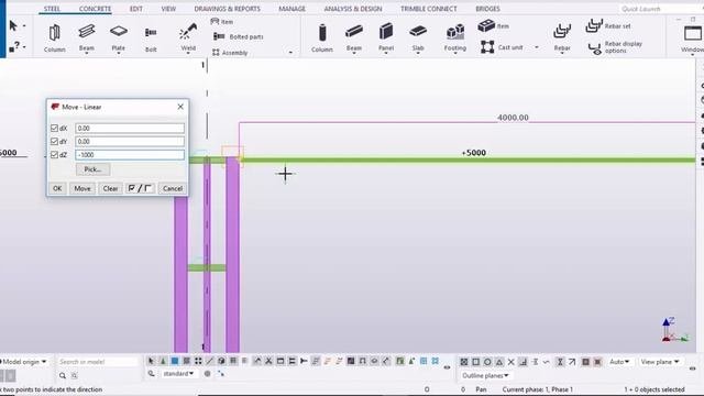 Steel Structure Project 8 Single Slope Truss In Tekla Structures