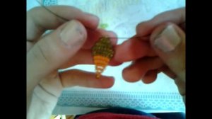 как сделать мороженку из бисера))))))))