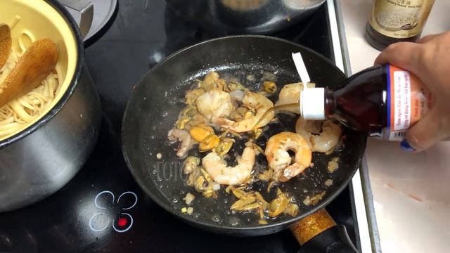 ЛЕТАЮЩАЯ  паста с морепродуктами!!! Как приготовить?