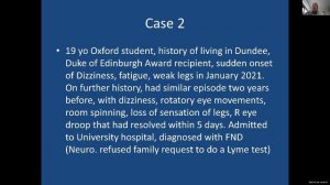 Prof. Jack Lambert : Case studies - An approach to managing neuroborreliosis (29th March 2022)