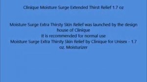 Clinique Moisture Surge Extended Thirst Relief 1 7 oz