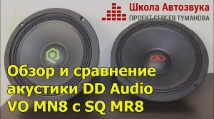 Обзор и сравнение акустики DD Audio VO MN8 с SQ MR8