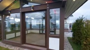 Беседка с двускатной крышей