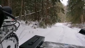 Привод коляски Днепр по снегу