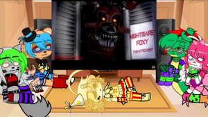 Glamrocks react to every foxy in a nutshell|fnaf security breach|gacha club|