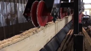 Лесопильная линия KRAFTER на "ООО Кировский ДОК"  . Видео работы линии