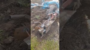 Оборотный плуг для Мотоблока МТЗ  часть2