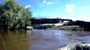 Обзор рыбных мест 03 08 2018г №7 р  Омь г Омск Рыбалка спининнгом, джиг, тролиннг в устье реки Омь