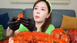 Spicy  Giant KingCrab Seafood Bibimbap Mukbang ASMR Ssoyou