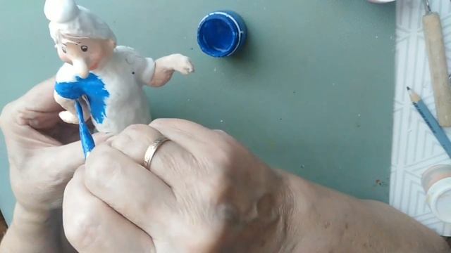 Мастер-класс - Фрекен Бок)) Как сделать ватную ёлочную игрушку.