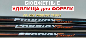 Бюджетные ФОРЕЛЕВЫЕ УДИЛИЩА.Бомбарда.Сбирулино.Удилище для форели COLMIC PRODIGY TROUT