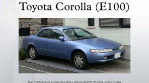 Toyota Corolla (E100)