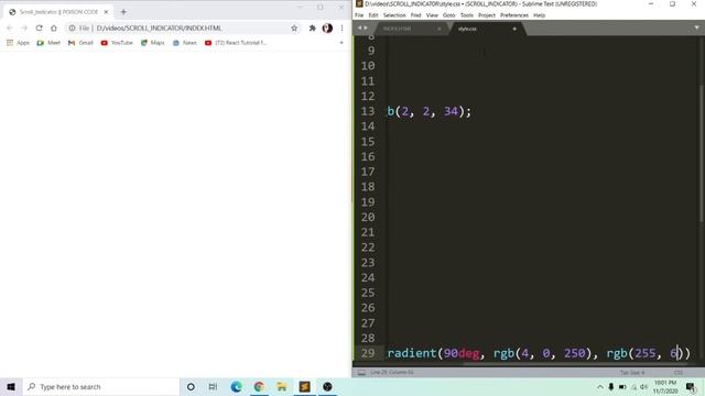 How To Make a Scroll Indicator Using HTML CSS & Javascript for Beginners || POISON CODE