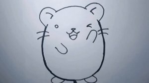 Как нарисовать Милого Хомяка, How to draw the cute Hamster, просто рисуем, Урок рисования для детей
