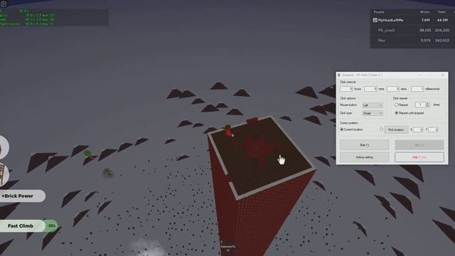 EVERY CLICK PLACES 100 BRICKS! (Strongest player in Tower Simulator (BETA!) Roblox) смотреть онлайн
