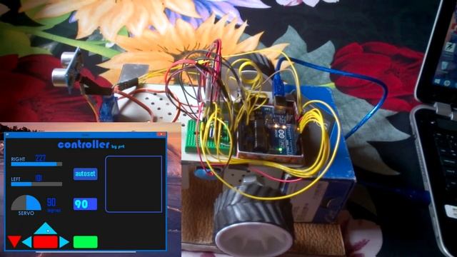 Processing GUI controlled Arduino robot смотреть онлайн