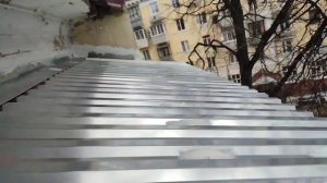 Крыша на балкон последнего этажа в г.Подольск/Ремонт крыши балкона/Течёт крыша на балконе/Козырёк